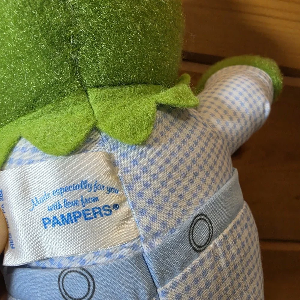 1984 Muppet Babies Kermit Plush Hasbro Softies Jim Henson Pampers Vintage F52